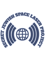 secret jewish space laser project logo satirepristine blue