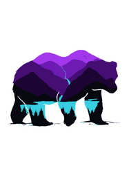 purple mountain bear