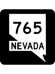 Nevada State Route SR 765  United States Highway Shield Sign
