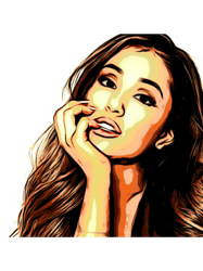 arianna grande photo face design