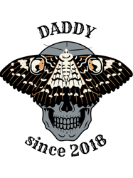 daddy 2018 khaki skull-butterfly