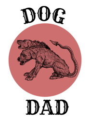 dog dad red