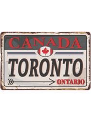 toronto metal plate look - vintage