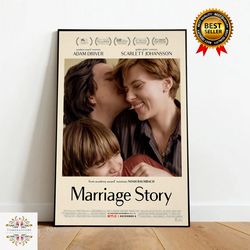 marriage story canvas, canvas wall art, rolled canvas print, canvas wall print, movie canvas