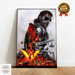 metal gear solid canvas, canvas wall art, rolled canvas print, canvas wall print, game canvas
