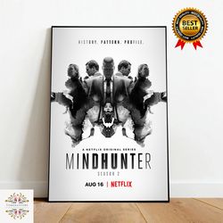 mindhunter canvas, canvas wall art, rolled canvas print, canvas wall print, tv show canvas