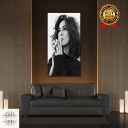 monica bellucci canvas canvas,black and white, feminist print,room decor, home decor, for gift, framed option,wall decor