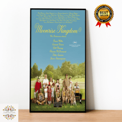 moonrise kingdom canvas, canvas wall art, rolled canvas print, canvas wall print, movie canvas