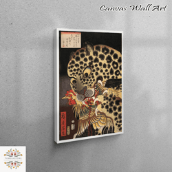 wall art canvas, 3d canvas, canvas decor, japanese tiger, reproduction 3d canvas, japanese canvas, tiger canvas poster,