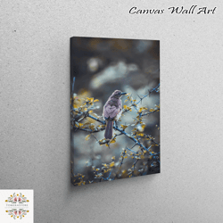 wall art canvas, canvas decor, large canvas, cute bird art canvas, nature landscape canvas poster, bird art, animal art