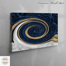 wall art canvas, large wall art, canvas, gold marble art canvas, modern wall decor, blue marble canvas decor, abstract 3