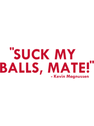 suck my balls mate! (magnussen)