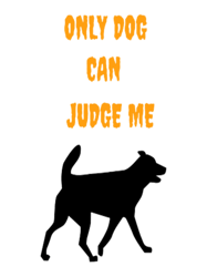 only dogs can judge me triblend