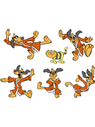 multiple hong kong phooey cartoon karate dog