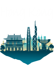retro style hong kong hk flag souvenir
