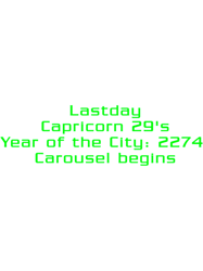 last day - carousel begins! - logans run inspired