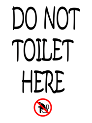 clough - cdo not toilet herelouds