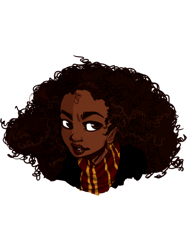 black wizard girl cartoon