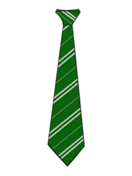 green and grey tie