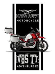 designer motorcycle of moto guzzi v85tt adventure motorcycle