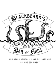 blackbeards bar and grill black colourway