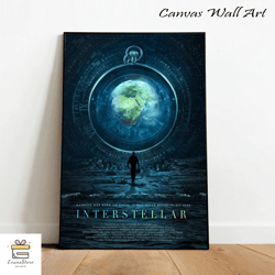 interstellar canvas, canvas wall art, rolled canvas print, canvas wall print, movie canvas