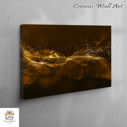 large canvas, canvas, large wall art, gold shimmery wall art, abstract wall art, black and gold art canvas, modern luxur