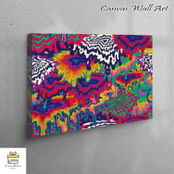 large canvas, canvas, living room wall art, psychedelic abstract canvas canvas, modern art canvas, contemporary canvas d