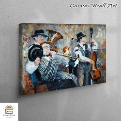 large canvas, large wall art, canvas print, oil painting print, cello canvas art, contemporary wall decor, african ameri