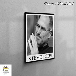 large canvas, wall art, large wall art, steve jobs, steve jobs canvas print, famous canvas, celebrity canvas, famous quo