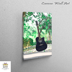 large wall art, canvas, canvas decor, guitar canvas gift, music room 3d canvas, music canvas canvas, guitarist canvas de