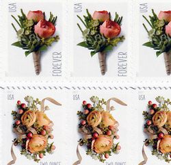 celebration corsage 2017 us forever stamps - tailored for collecting, invitations, weddings, marketing, and beyond