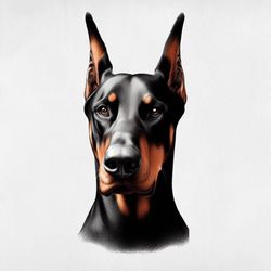 doberman svg, dog svg files, natural doberman pinscher clipart, download sit vector.