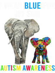 autism mom dad autism elephant apparel i w.ear bl.ue for my s.on neurodiverse