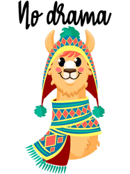 enjoy wear cool llama no drama illustration graphic design,png, png for shirt, png files for sublimation, digital downlo