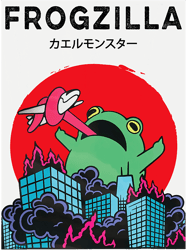 funny frog strong frogzilla,Png, Png For Shirt, Png Files For Sublimation, Digital Download