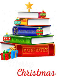 Librarian Book Lover Books Christmas Tree Merry Bookmas Xmas 21, Png, Png For Shirt, Png Files For Sublimation, Digital