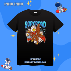 Bald Eagle Dad Super Dad Superhero Daddy Fathers DayPng, Png For Shirt, Png Files For Sublimation, Digital Download, Pri