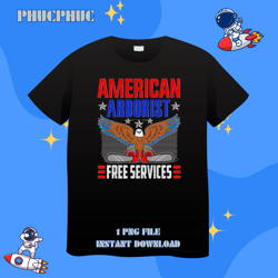 eagle holding chainsaws american arboristpng, png for shirt, png files for sublimation, digital download, printable