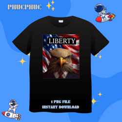 eagle in a suit american flag 24th of july libertypng, png for shirt, png files for sublimation, digital download, print