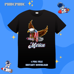 eagle merica fourth 4th of july usa american flag patrioticpng, png for shirt, png files for sublimation, digital downlo