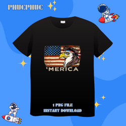 eagle mullet usa american flag merica 4th of julypng, png for shirt, png files for sublimation, digital download, printa