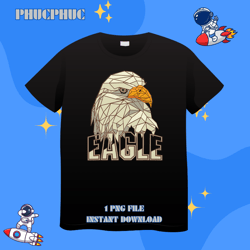 eagle polygon bird love falconry falcons ornithologypng, png for shirt, png files for sublimation, digital download, pri