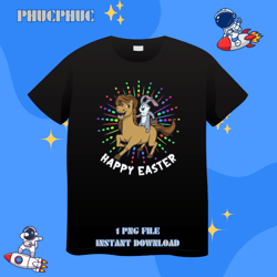 easter bunny riding horse 2happy easterpng, png for shirt, png files for sublimation, digital download, printable