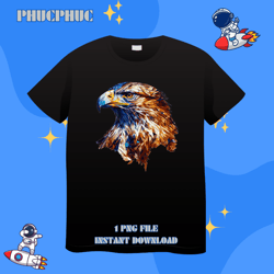 geometric bald eagle head abstract polygonalpng, png for shirt, png files for sublimation, digital download, printable