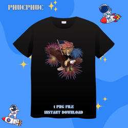 george washington riding an eagle with a flag 4th of julypng, png for shirt, png files for sublimation, digital download