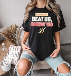 if you can't beat us cheat us shirt, floridaa college state fans shirt, game day sports season shirt for fan