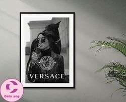 luxury brands digital poster, trendy printable with logo, fashion luxury digital download 03