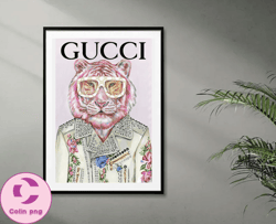 luxury brands digital poster, trendy printable with logo, fashion luxury digital download 09