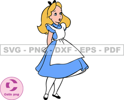 Alice in Wonderland Svg, Alice Svg, Cartoon Customs SVG, EPS, PNG, DXF 116